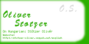 oliver stotzer business card